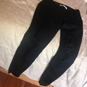 Old Navy—Never worn distressed black jeggings.